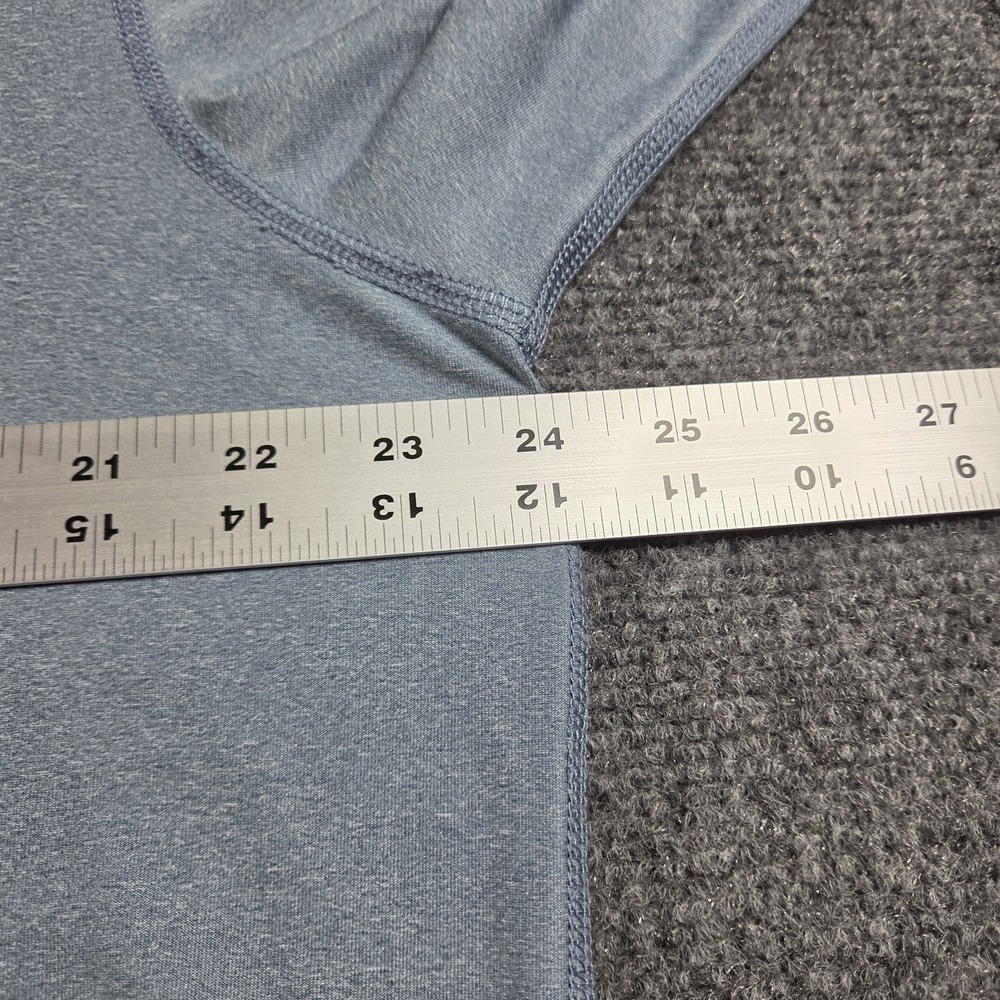 Vuori Mens XL Uluwatu Performance Tee Blue Heather V190 Training Shirt LS - Picture 4 of 6